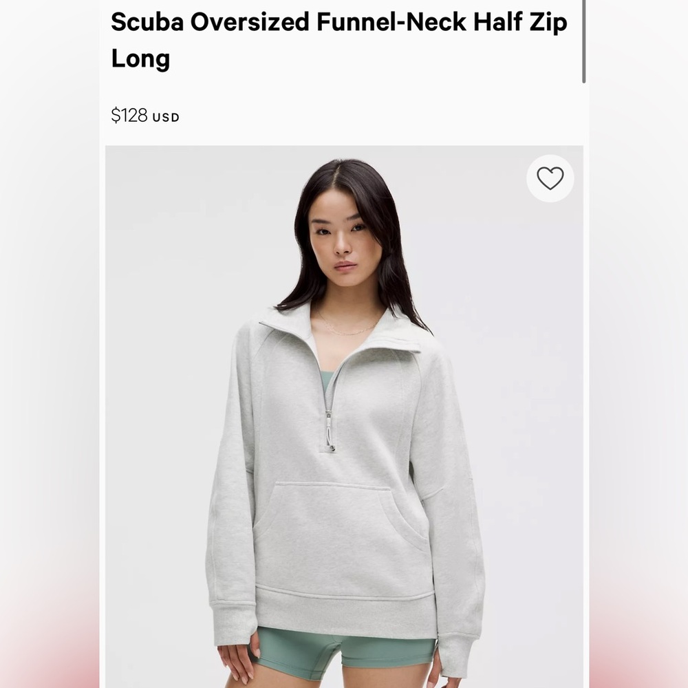 Lululemon scuba quarter zip